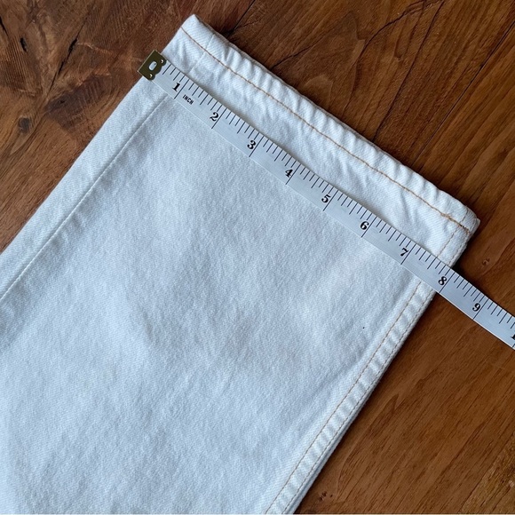 SLVRLAKE Dakota Ivory Destructed Straight Leg Jeans size 29 - Picture 15 of 16